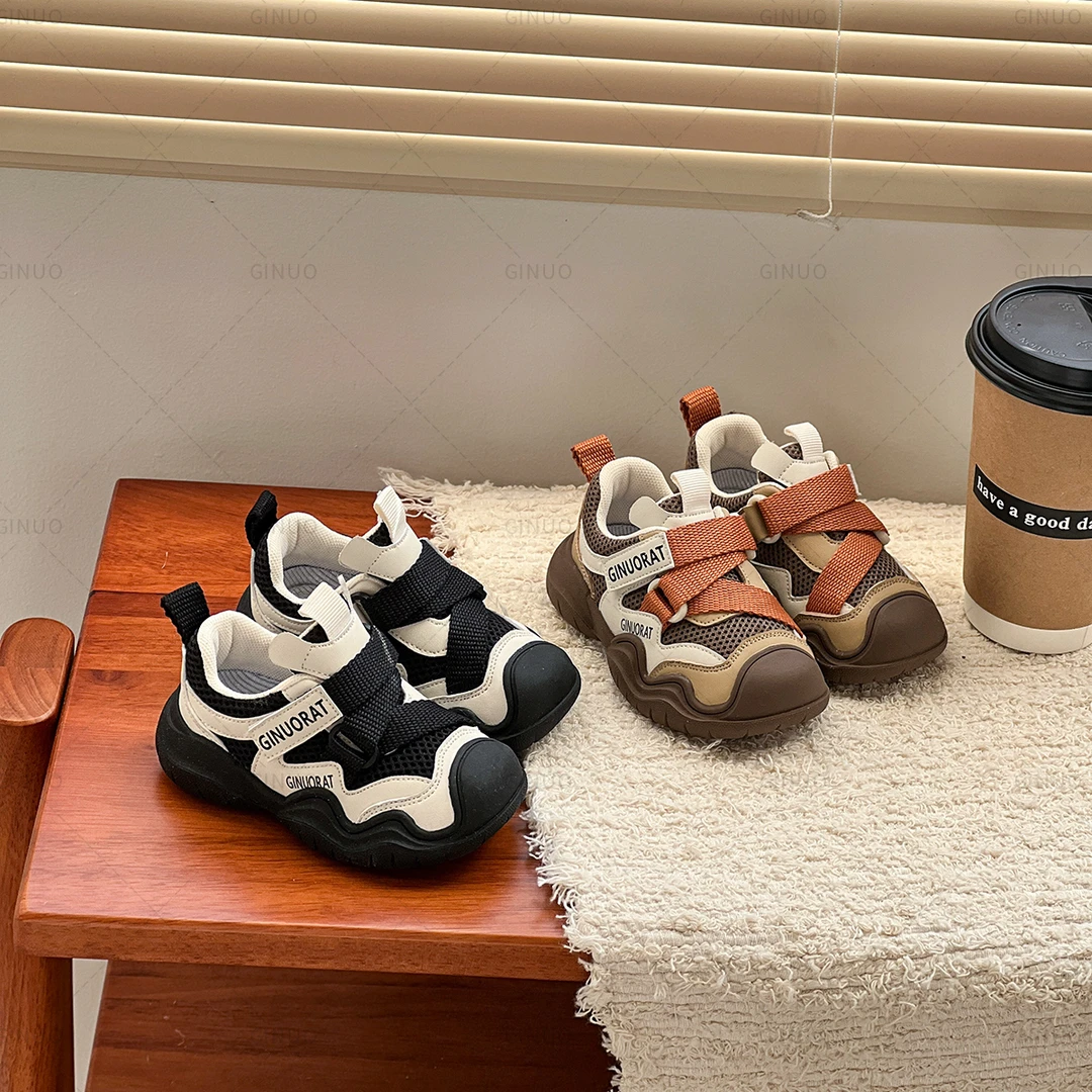 Gina春款运动鞋儿童男女童透气软底加绒防滑小童冬季时尚12241