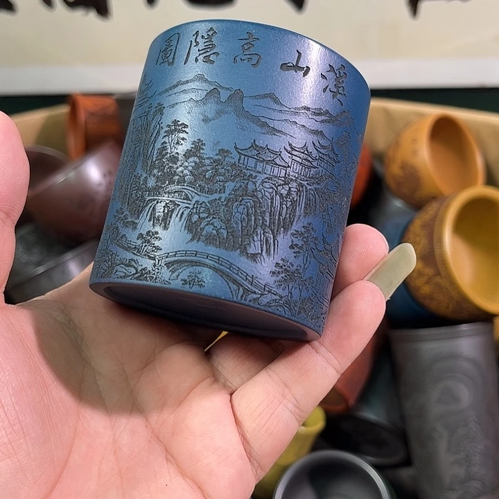 茶杯紫砂全手工紫砂主人杯