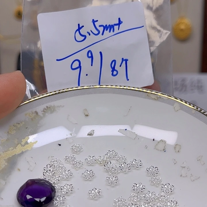 银S925镶嵌颈饰紫晶紫晶925镶嵌40