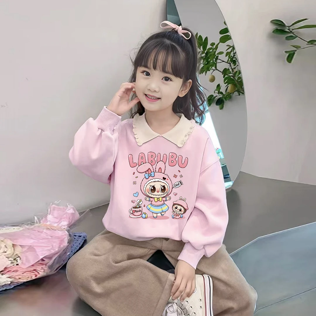 女童卫衣休闲春秋季新款儿童装印花上衣宝宝女孩卡通套头衫衣服
