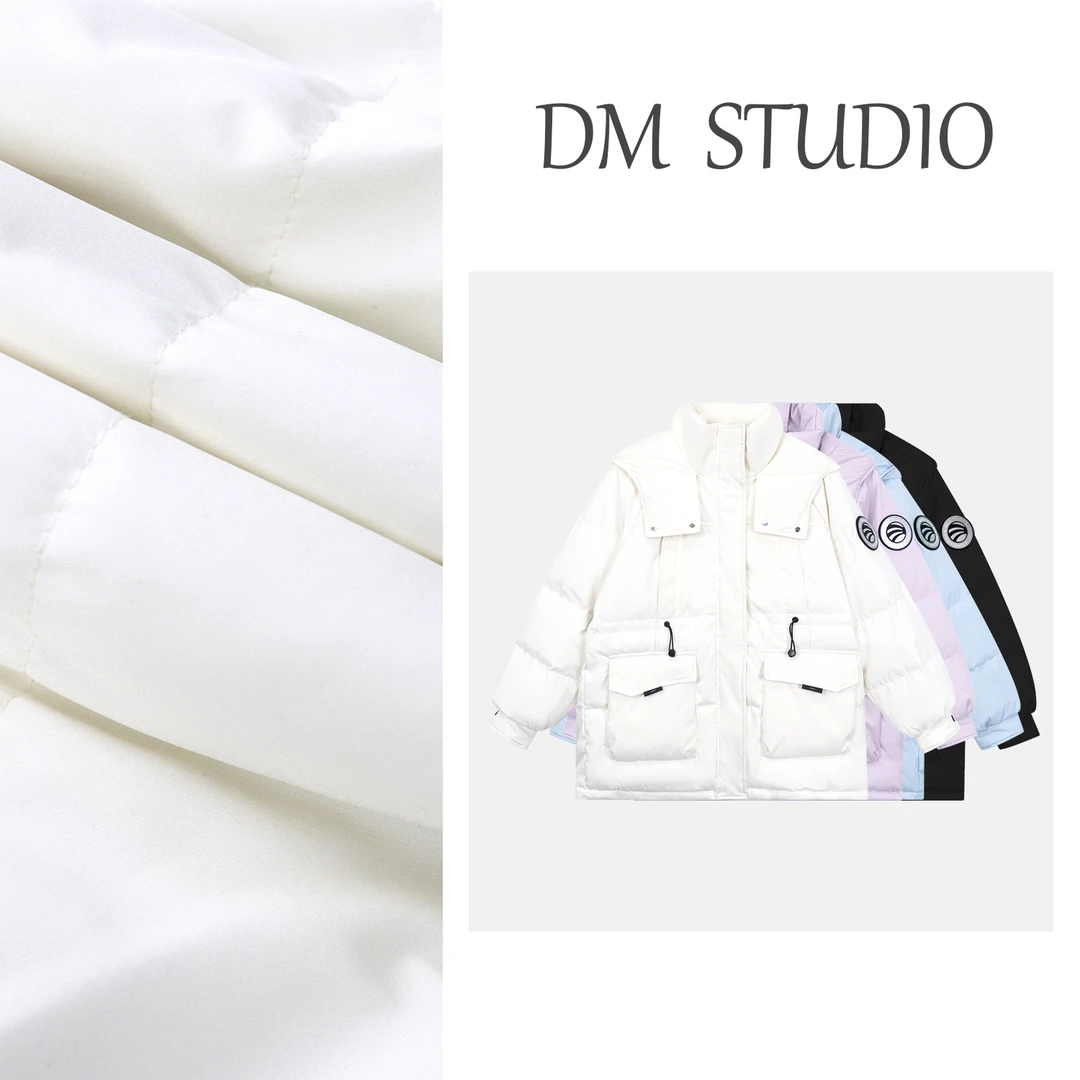 【北海道】蛋妹大码女装胖mm冬季连帽设计保暖中长款羽绒服DM35232