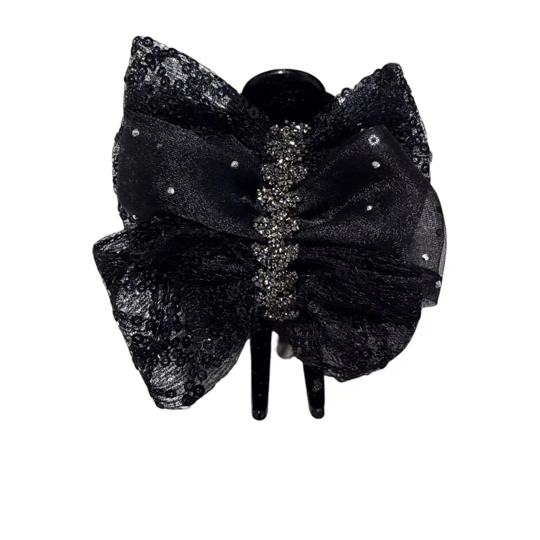 新款小麦穗结抓夹女高级感后脑勺盘发鲨鱼夹显发量多发饰3487