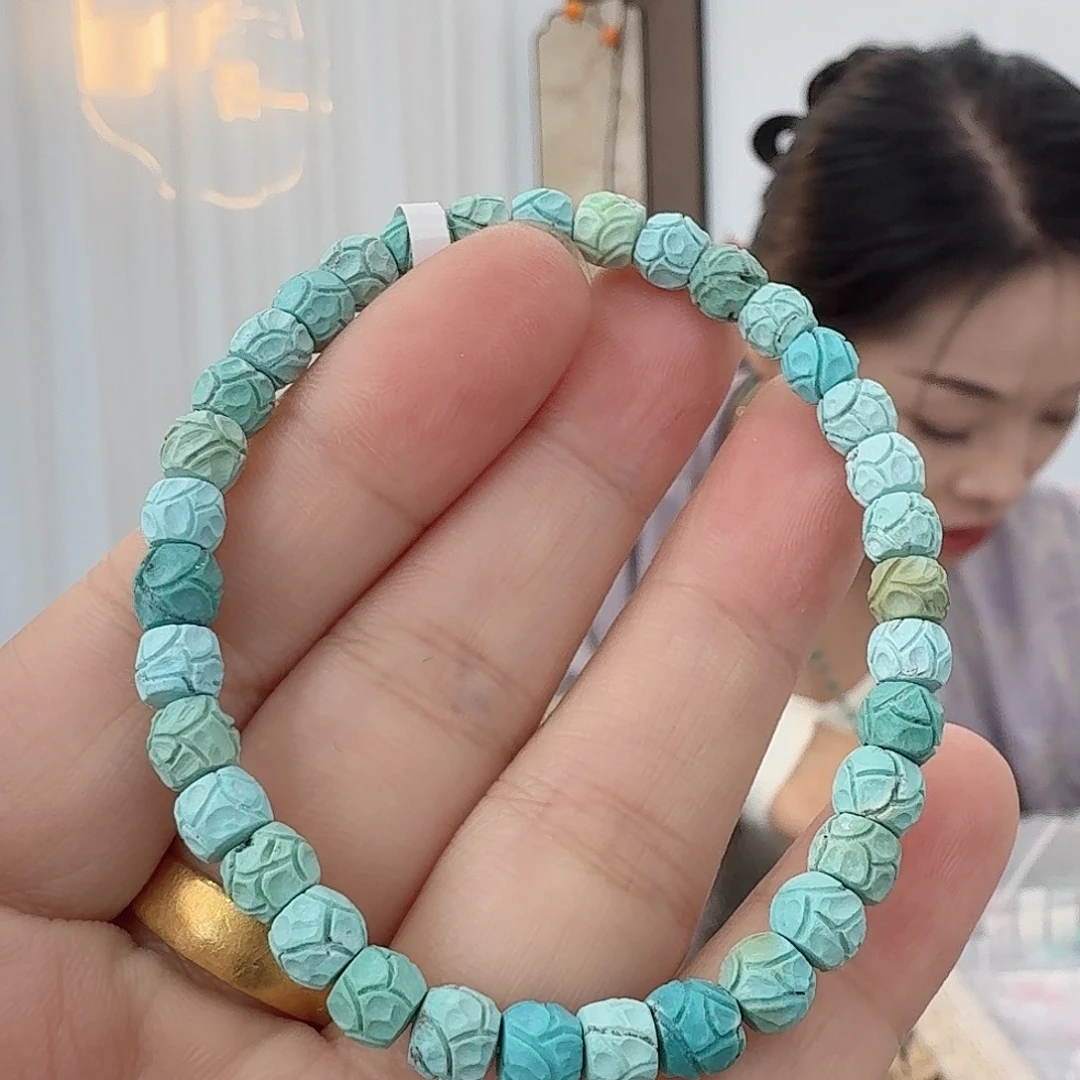 绿松石18K金镶嵌珠宝奇石