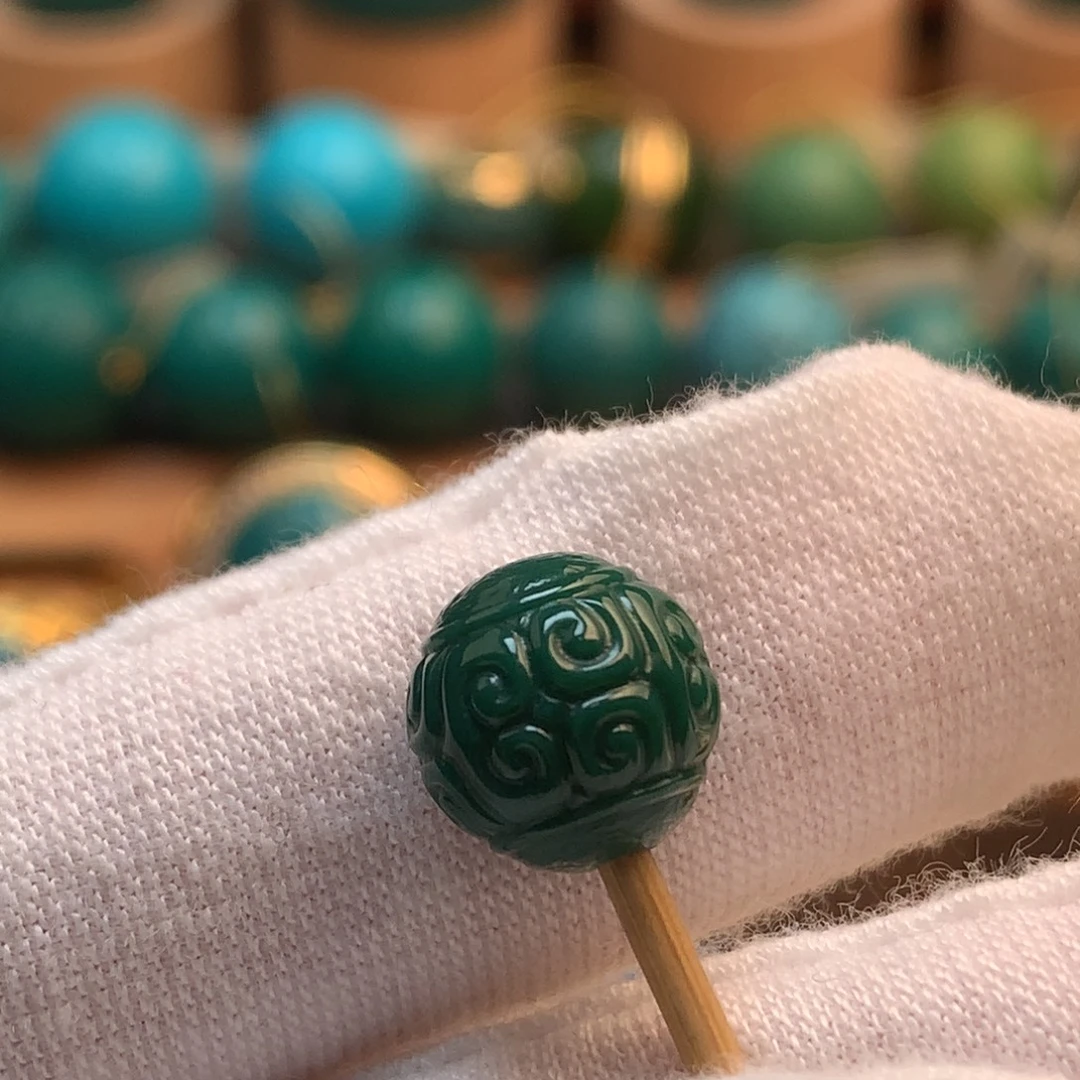 绿松石未镶嵌挂件9.7mm