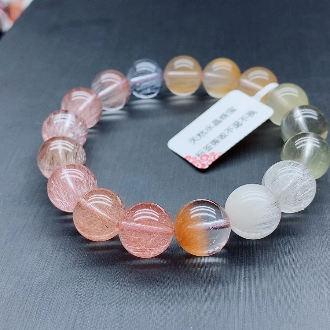 水晶未镶嵌手链彩兔毛