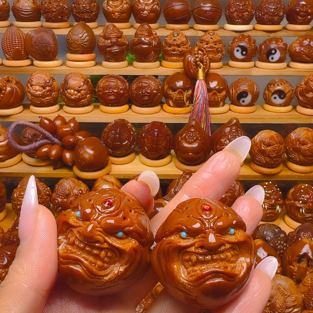 1***人手串/手链橄榄核恶僧一对