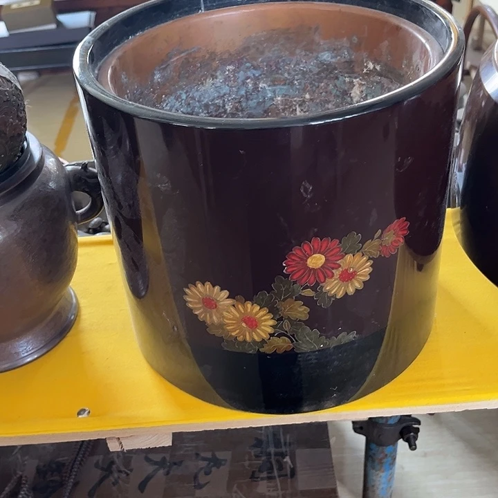 蜜安罐瓷香炉锡茶则