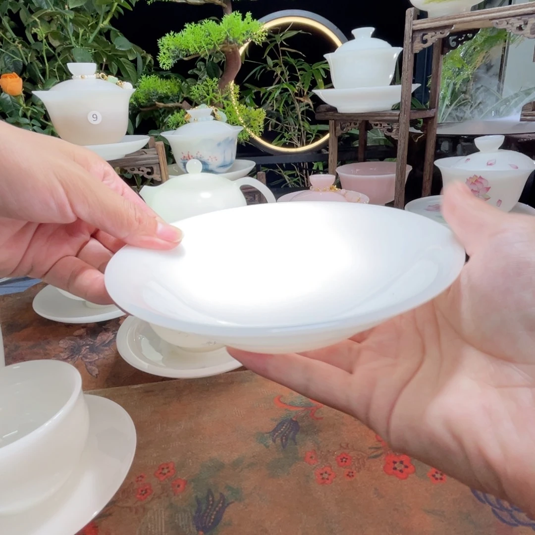 璞玉大壶承直径15cm