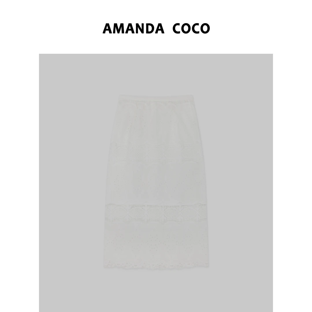 辰辰 | 南法假日～夏季法式高级感立体镂空蕾丝绣花优雅半裙