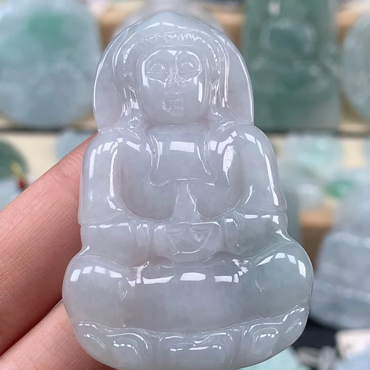 颈饰未镶嵌翡翠玉观音吊坠