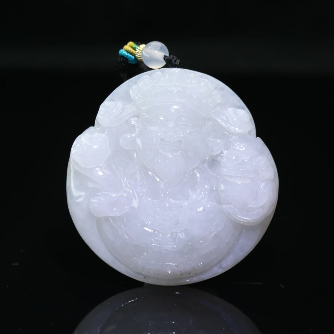 36天然缅甸翡翠A货财神/100300/上海嘉禾拍卖