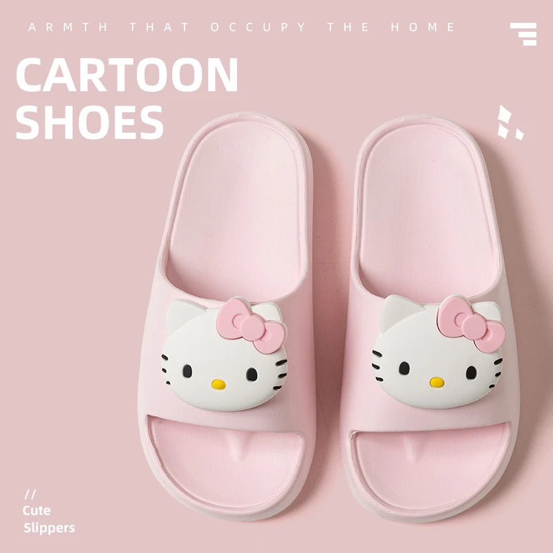卡通可爱KT猫居家凉女外穿一字拖女鞋凉鞋沙滩鞋凉拖2025男款凉鞋