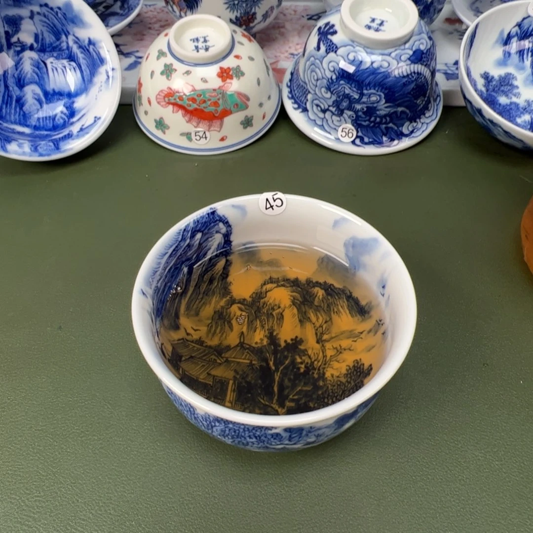 景德镇纯手工纯手绘茶具木木45