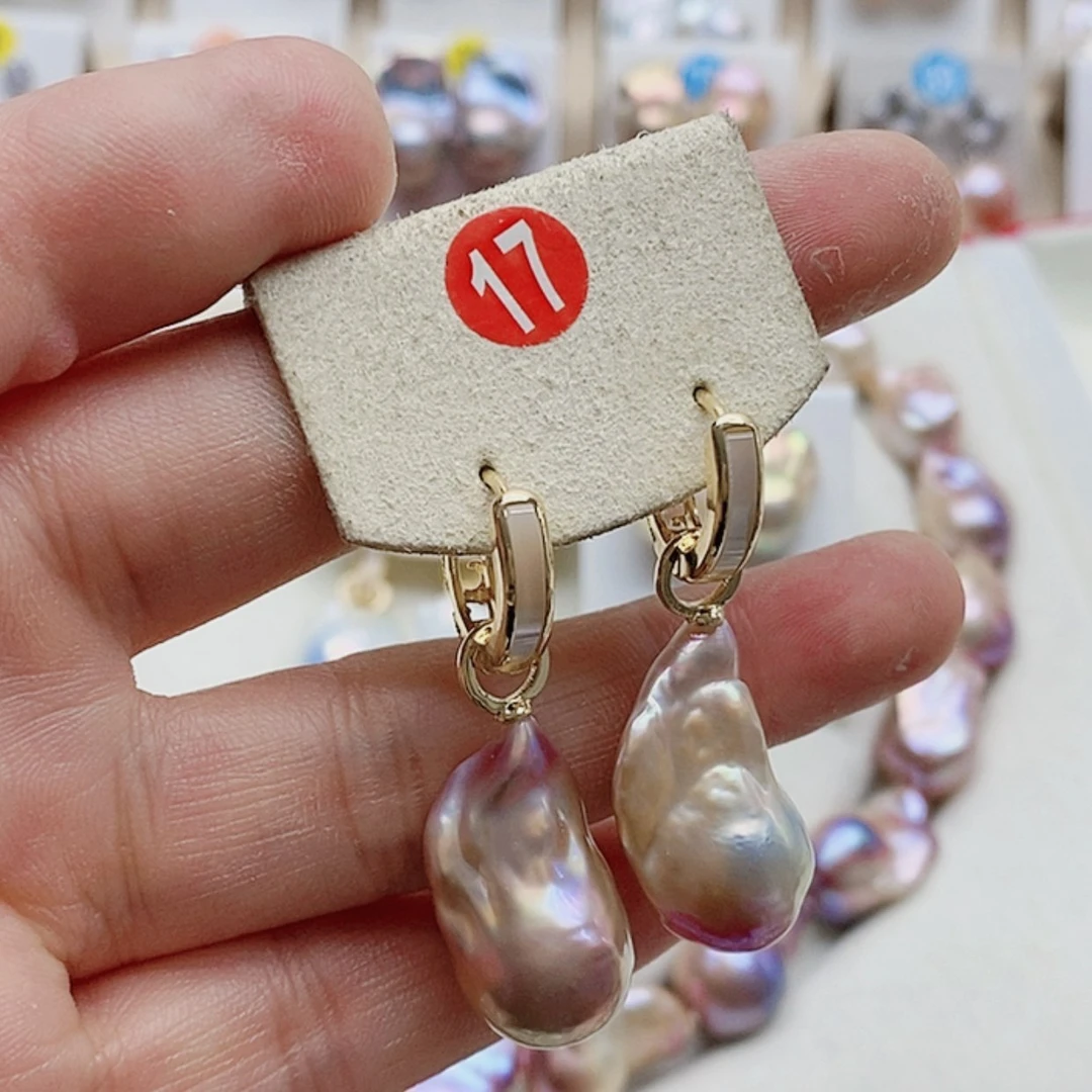 【闪购商品】淡水珍珠耳饰银S925镶嵌