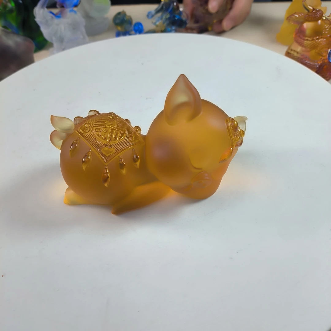 古法琉璃猪 捡漏结缘