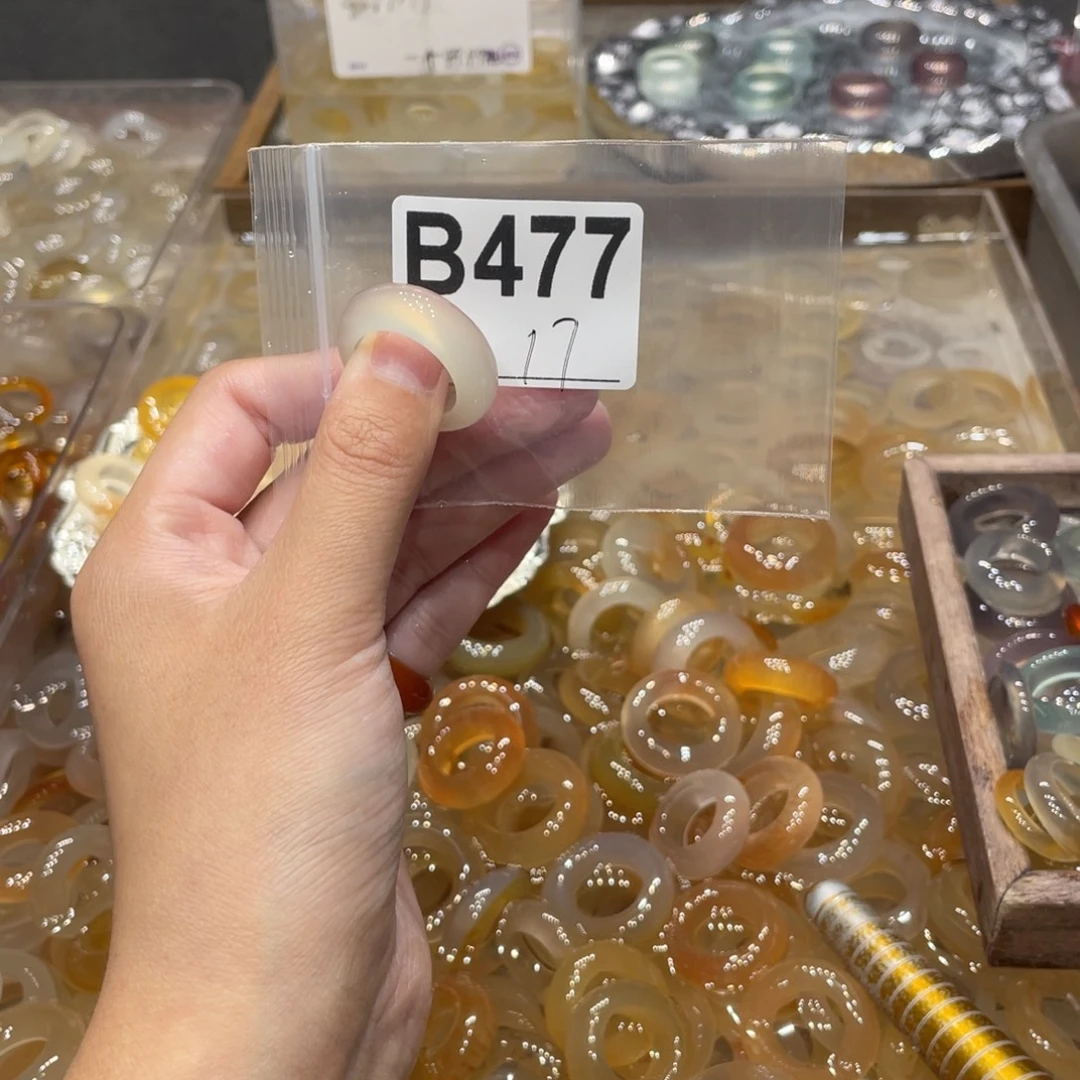 玛瑙/玉髓未镶嵌戒指477