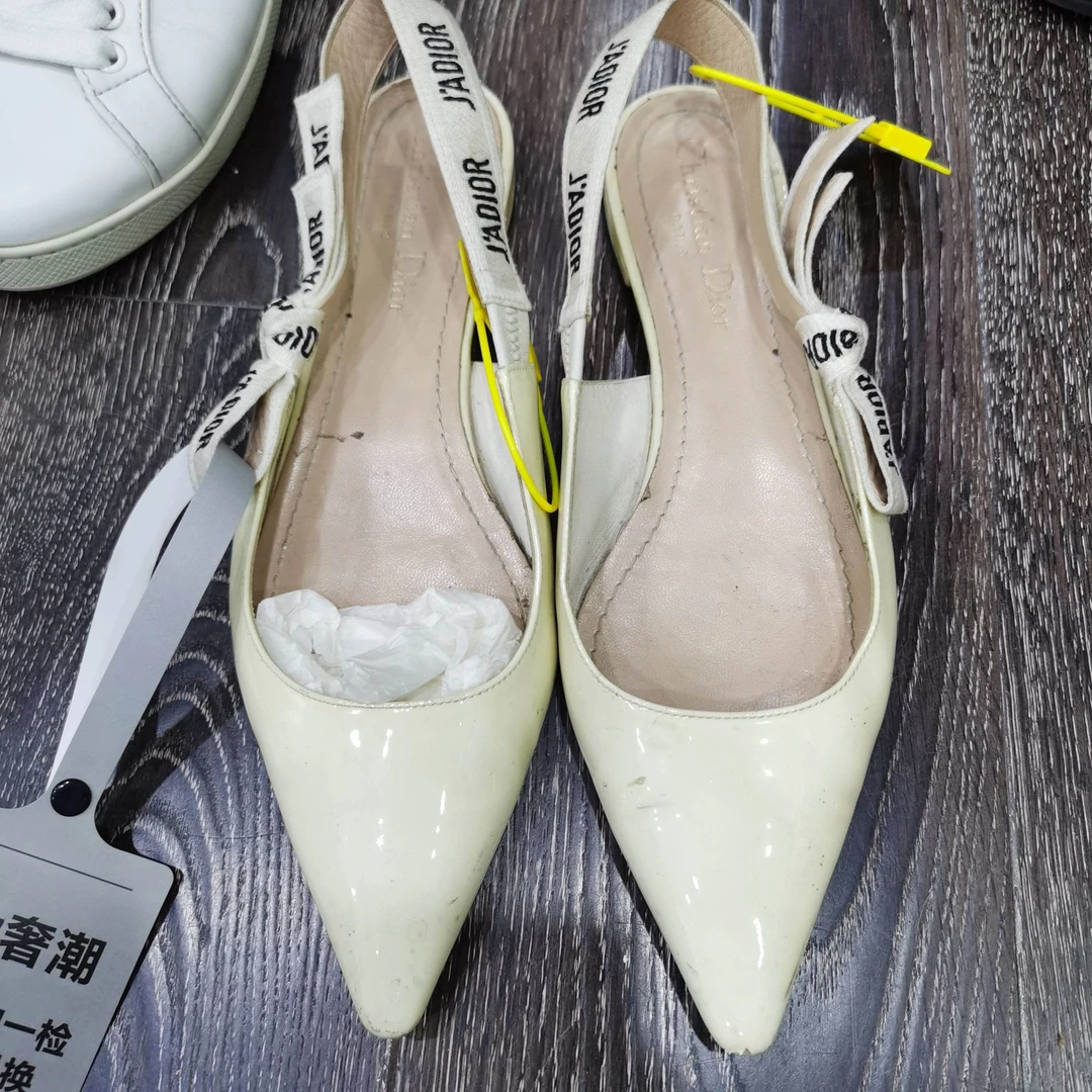 95新 Alexander McQueen/亚历山大·麦昆 Dior平底鞋