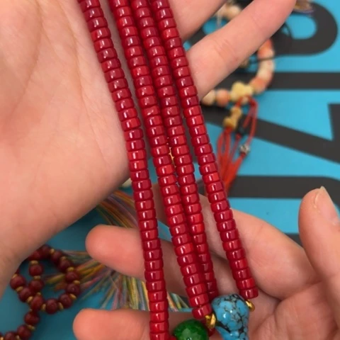 高***蓝柏香籽/百香籽吊坠