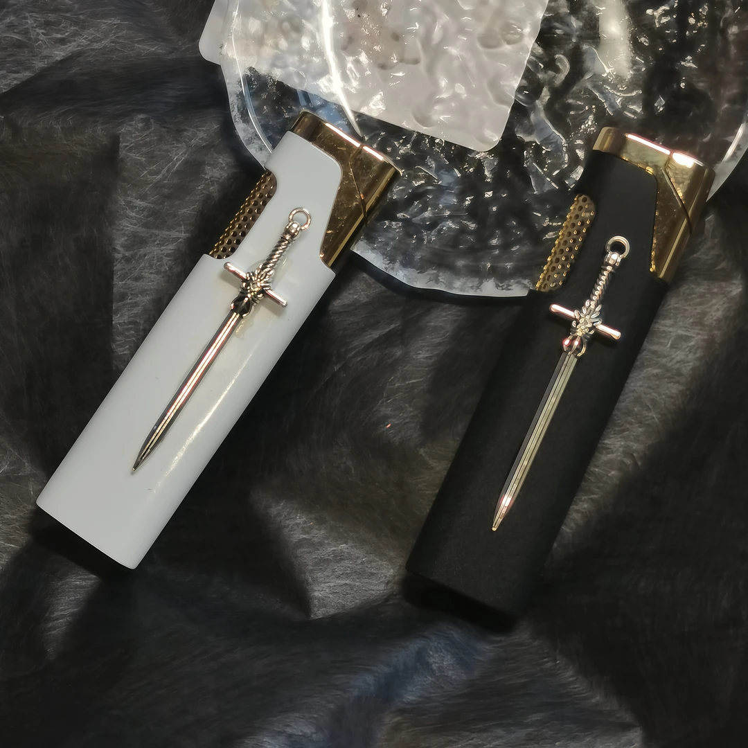 ins原创手作小众高颜值“燃剑”便捷防风充气打火机送男生礼物