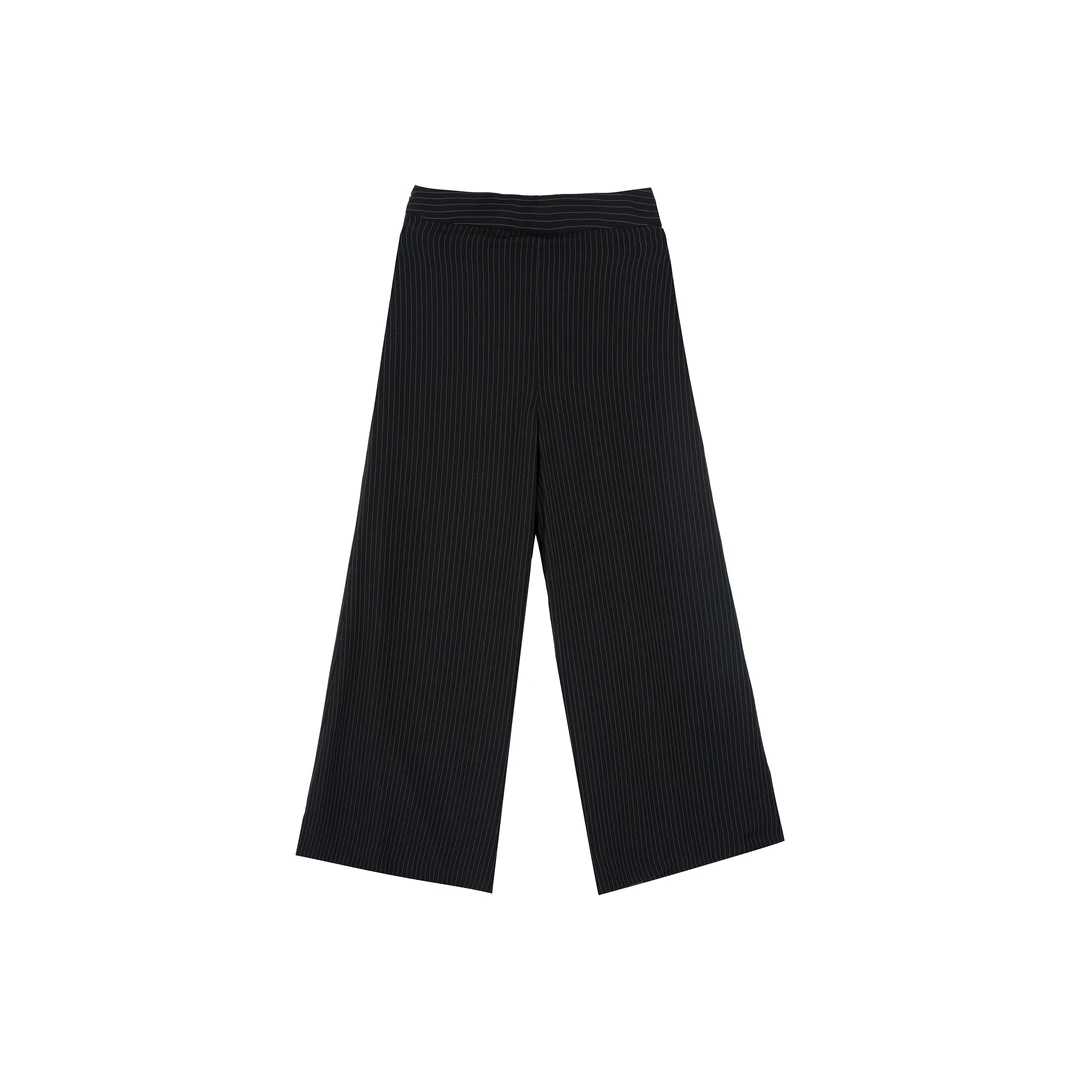 【她翼】春季长裤直筒时尚休闲条纹经典DF1304333079