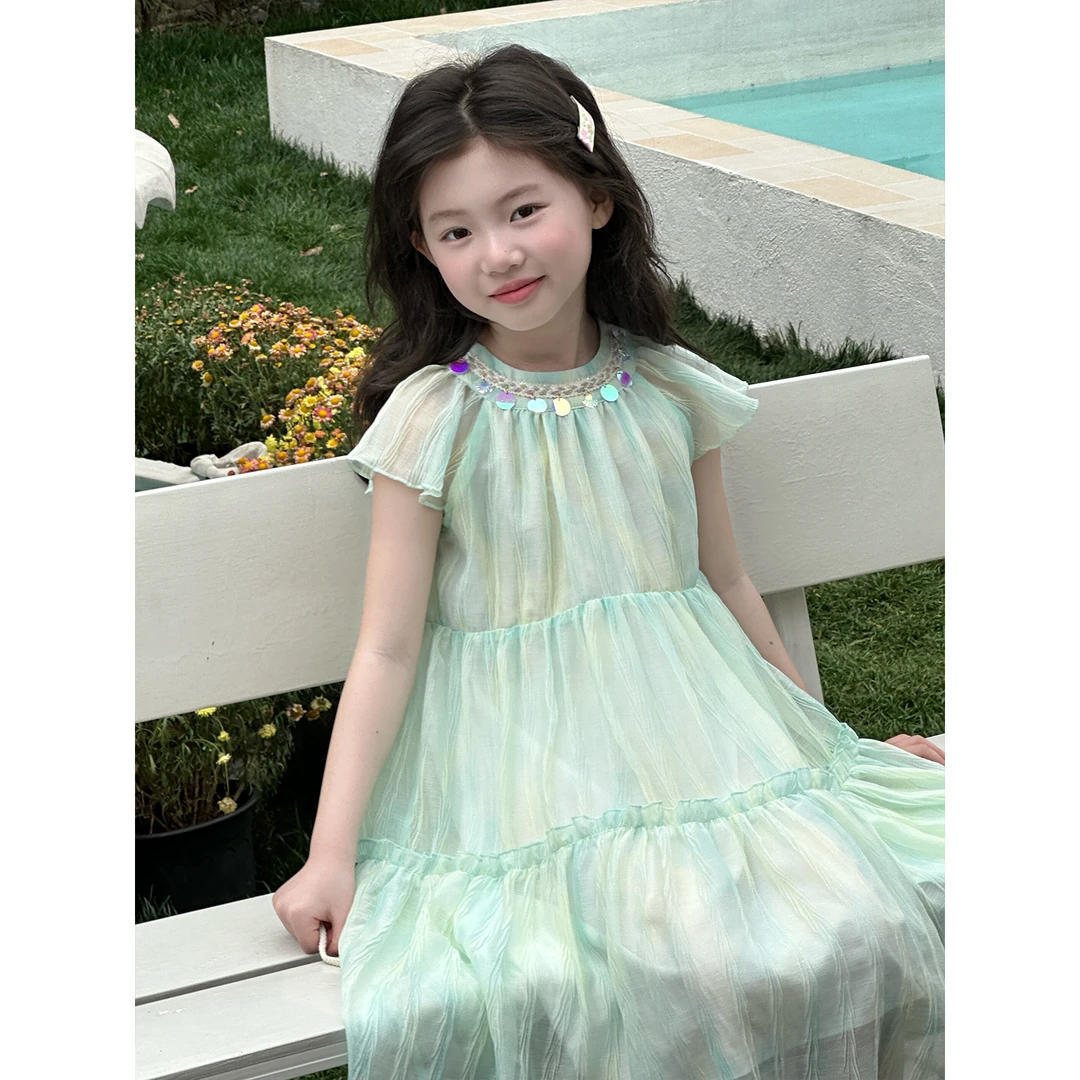 女童夏季连衣裙2025夏季新款女孩甜美风休闲夏装时尚DY13274