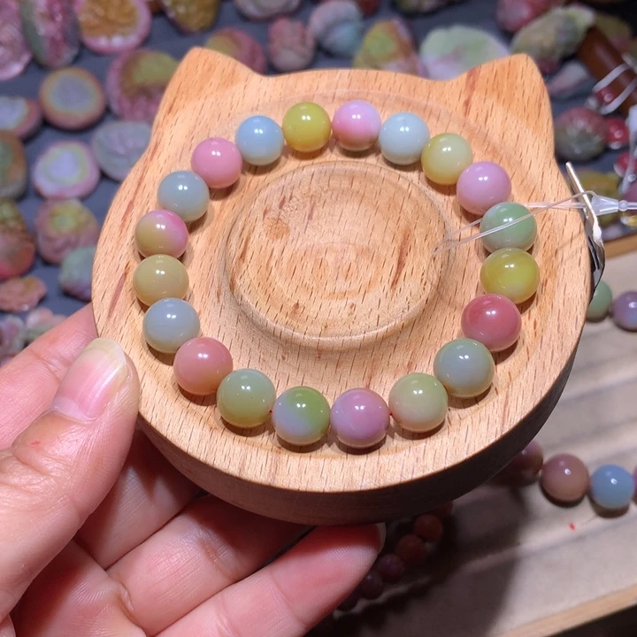 玛瑙/玉髓未镶嵌手链盐源玛瑙