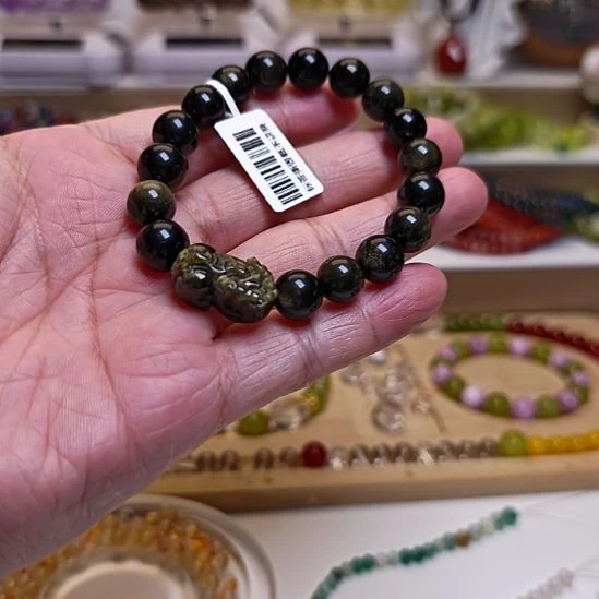 未镶嵌手串水晶金耀石貔貅款