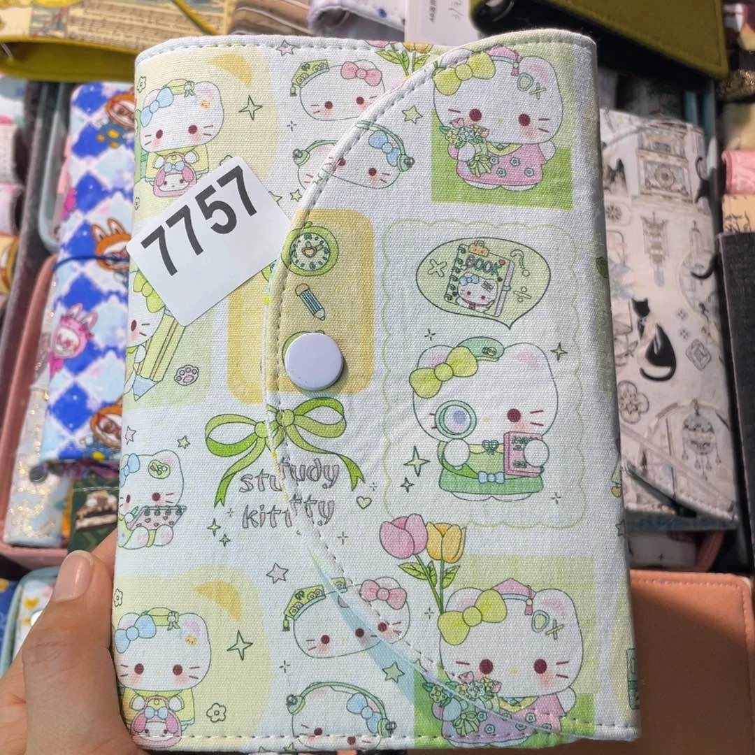 织绣A6 活页不加纸7757有插袋