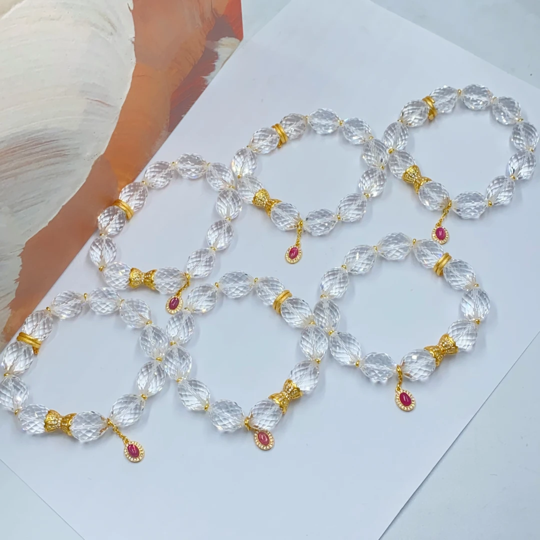 白水晶手串精美时尚气质优雅多样性发货1件