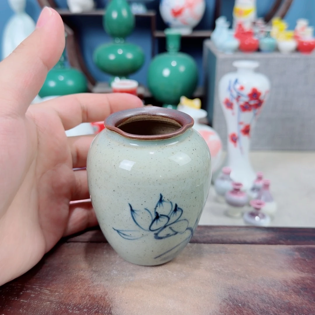 陶瓷手工小花器摆件