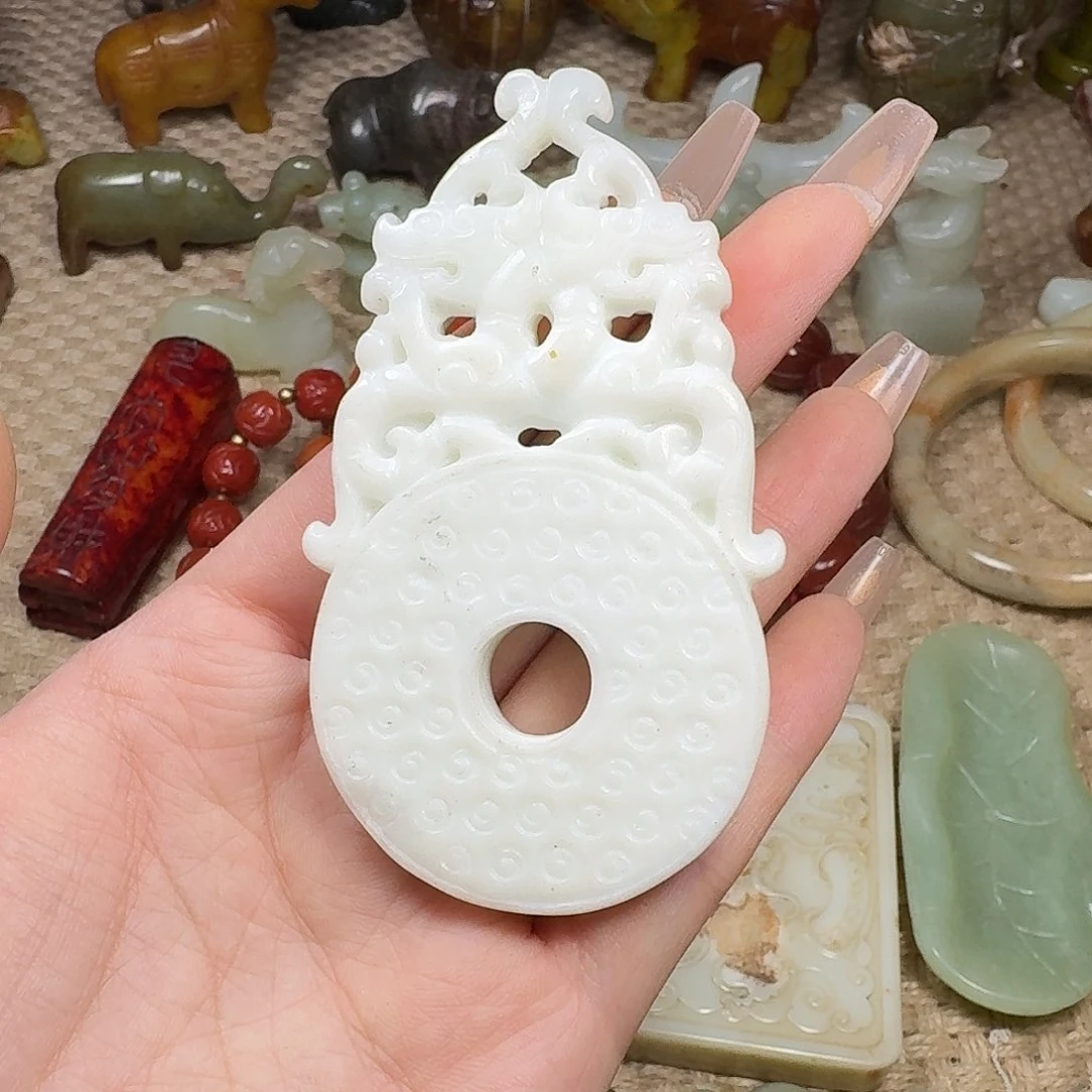 白玉菩提吊坠挂件