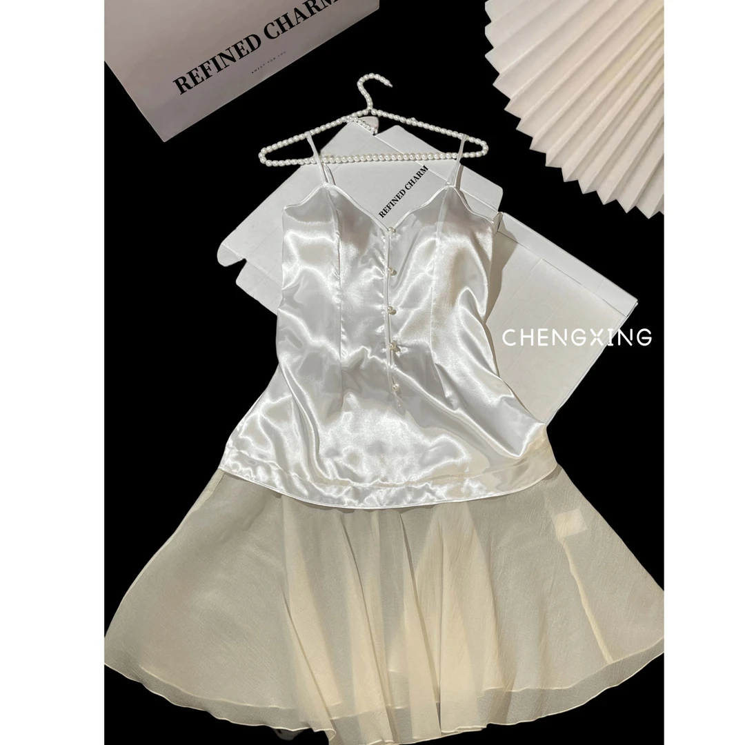 睡裙夏季蕾丝睡衣高级性纯欲神仙女款2025新款吊带精致显瘦