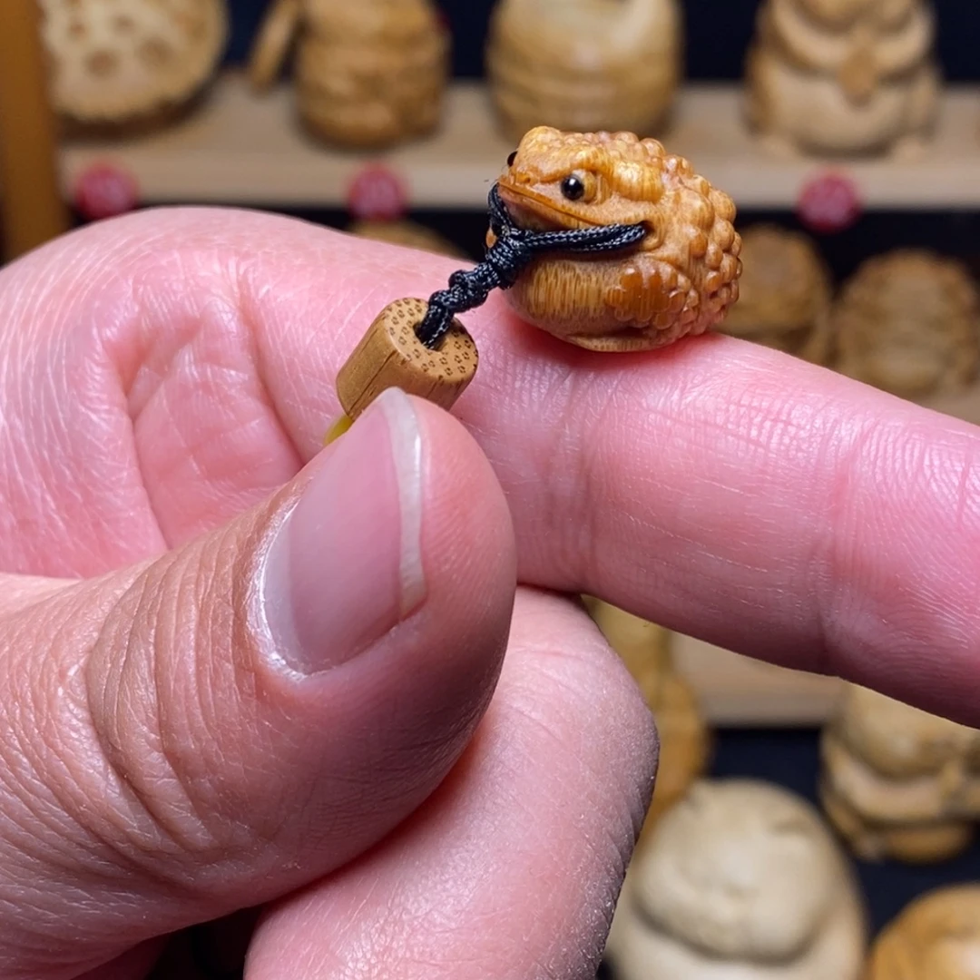 竹实心竹精工小金蟾