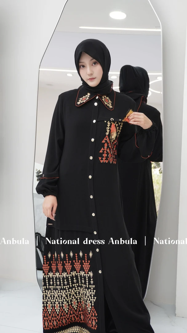 【安布拉】H家C5823长袍 女士时尚 休闲 女装 连衣裙