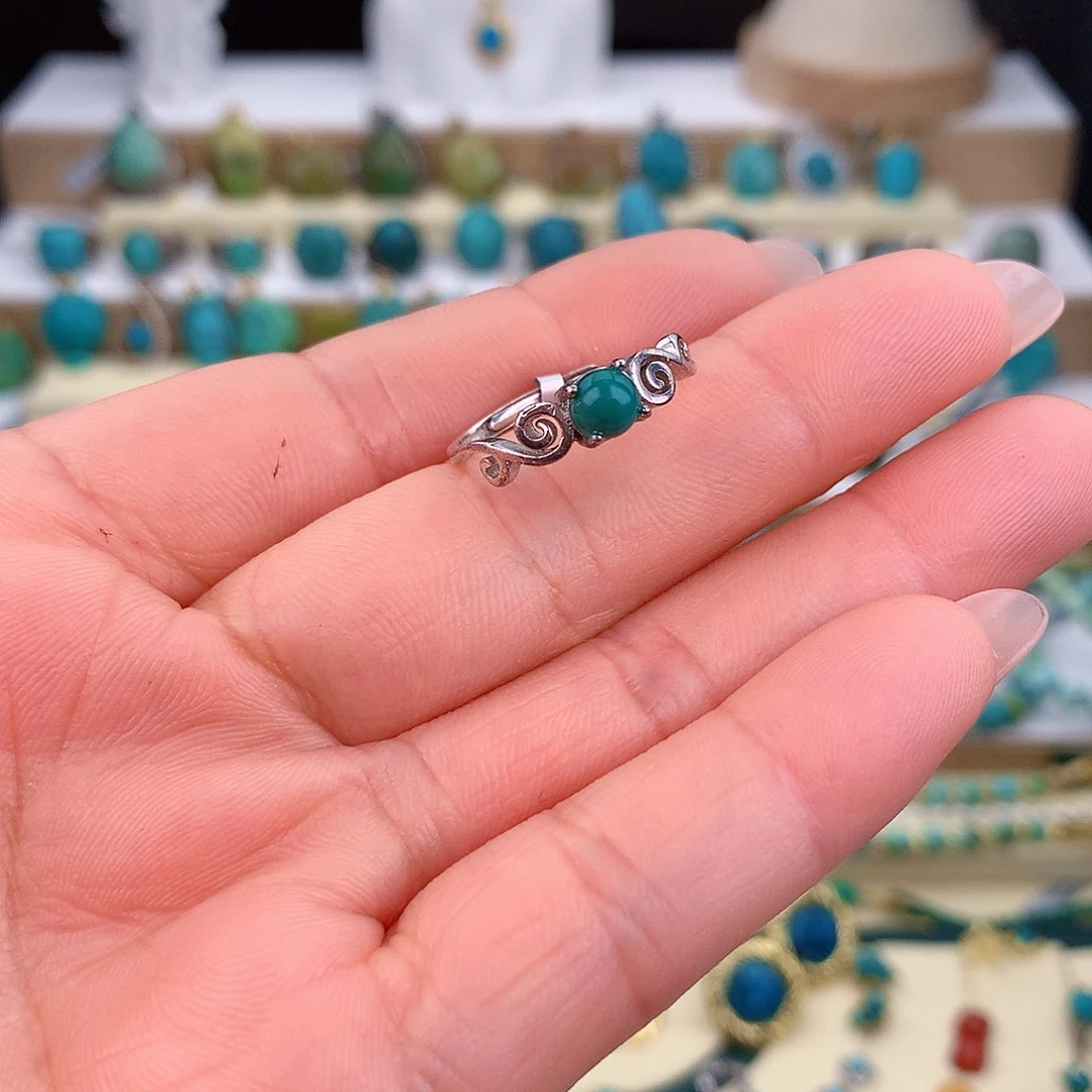 绿松石未镶嵌戒指