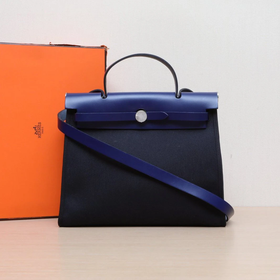 99新 Hermes/爱马仕 【娇】Herbag 31单肩包 Y刻 银扣P225071956