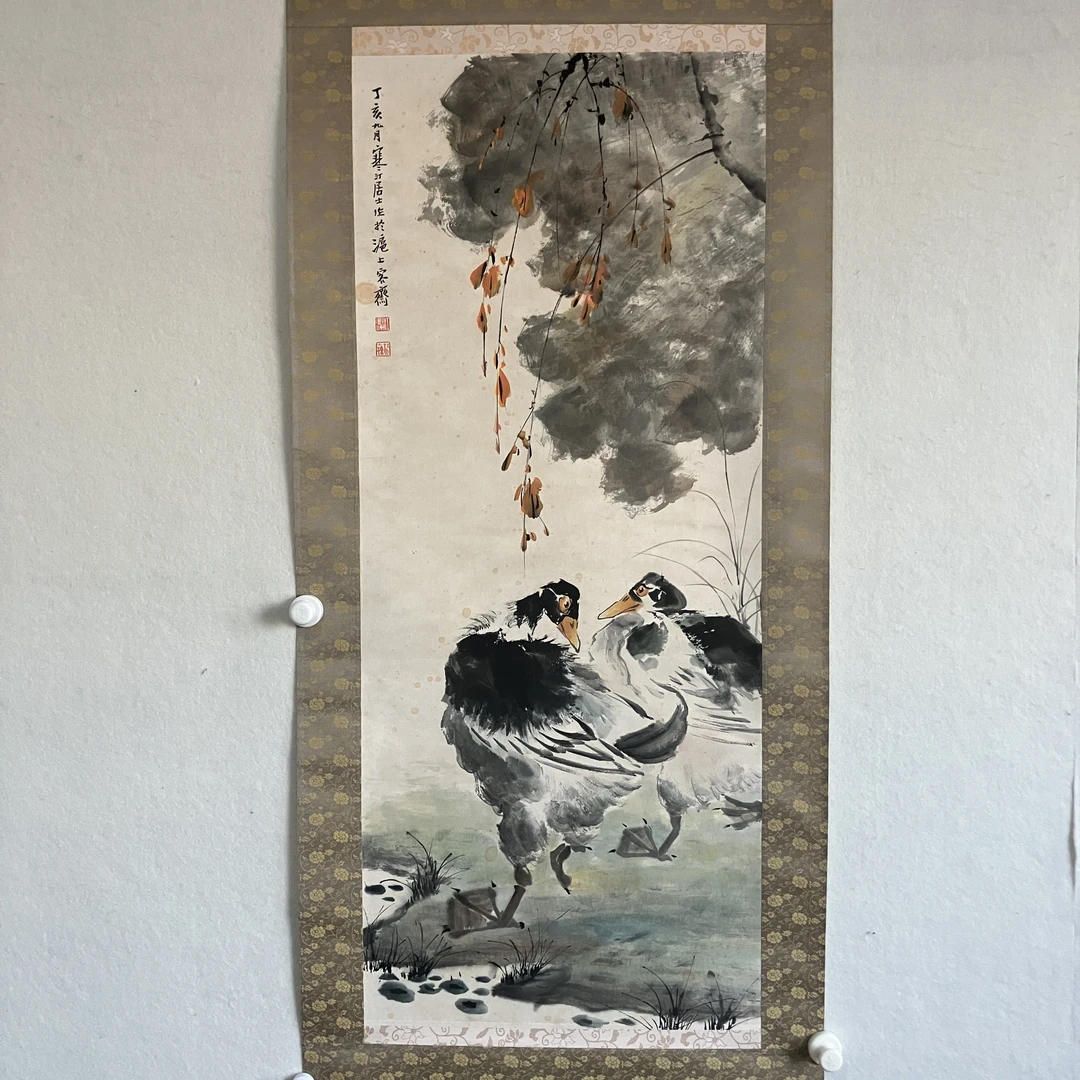 519花鸟 纸本设色立轴