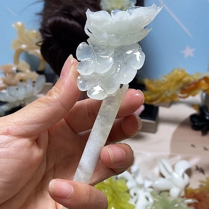 未镶嵌岫玉发饰发簪