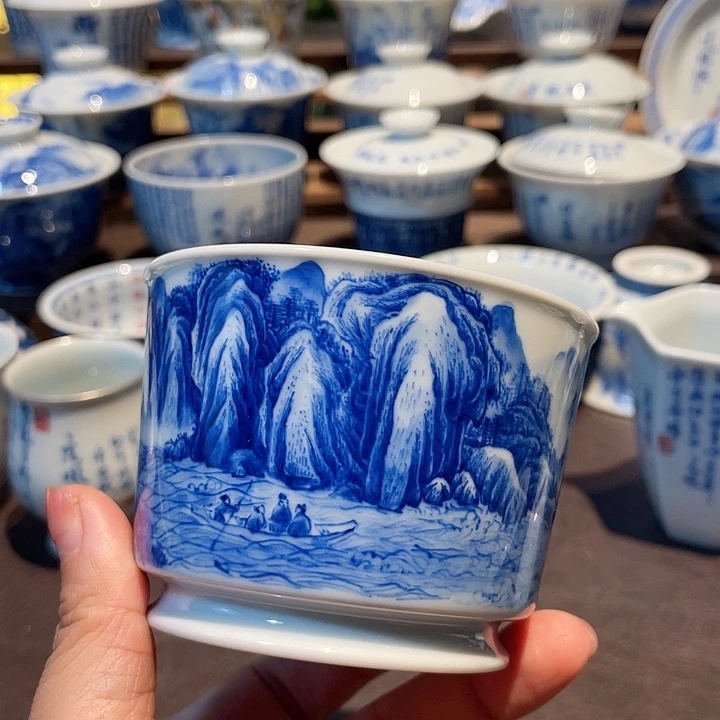 赤壁图山水主人杯不退不换