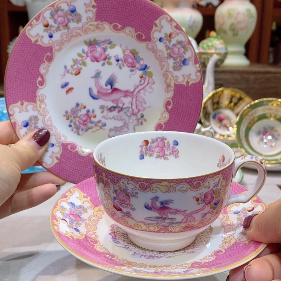 瓷片一杯二碟明顿切尔西鸟