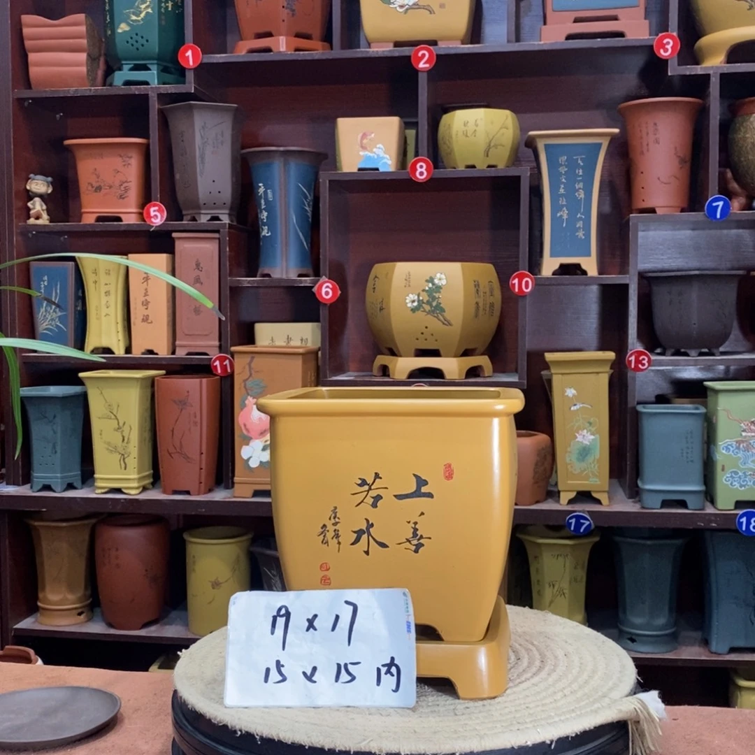 紫砂艺术紫砂花盆