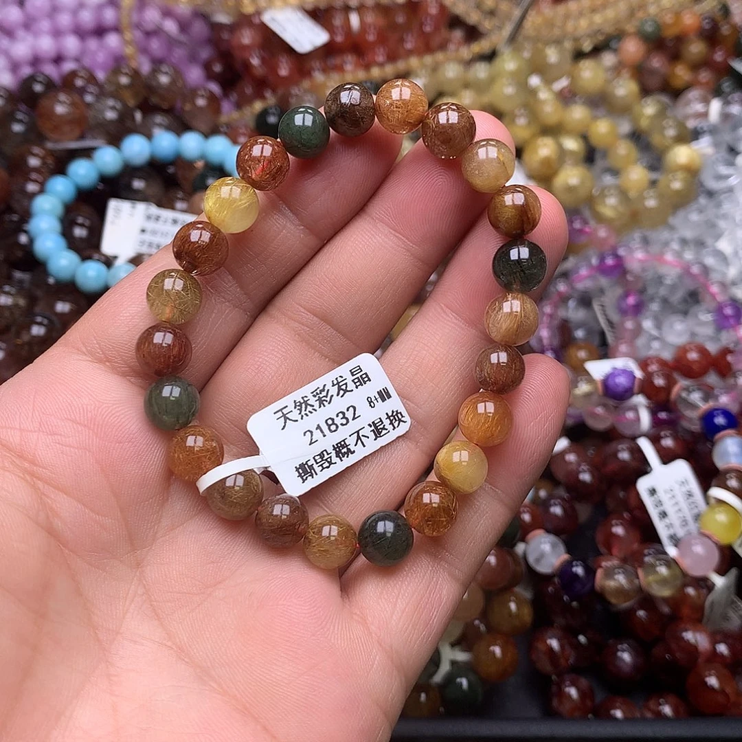 水晶手链未镶嵌，，