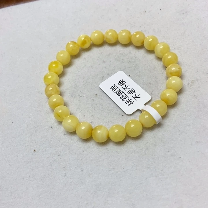 蜜蜡未镶嵌裸石手串
