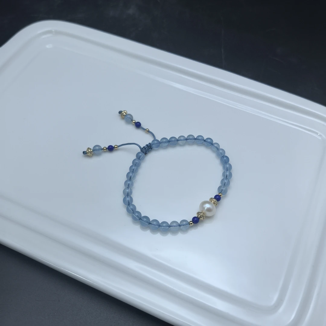 【美好的】福在眼前海蓝通透 陶瓷 盘饰  PSGP06