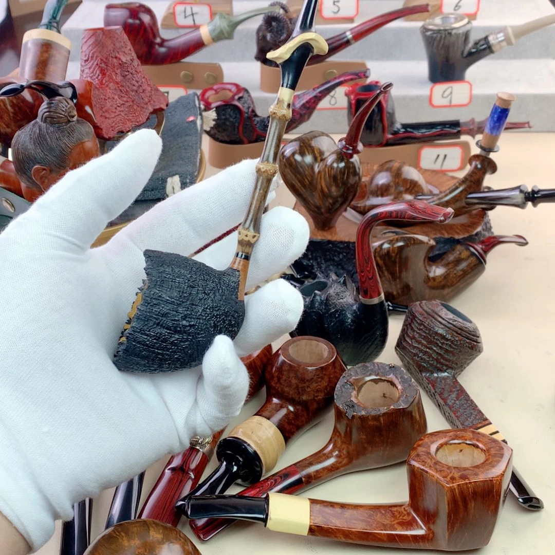 石楠木瘤皮竹节烟斗3mm