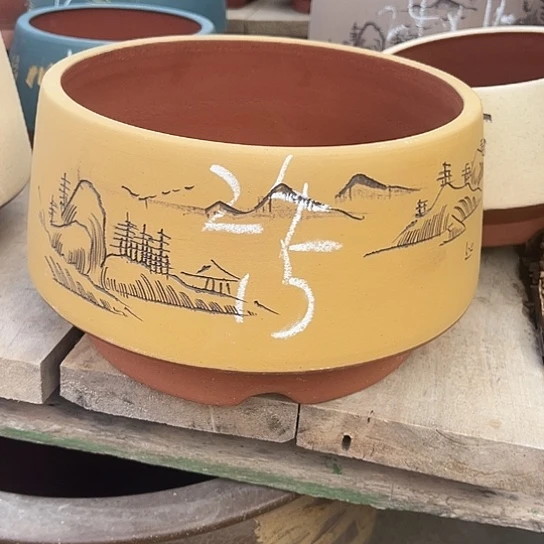 紫砂花盆透气花盆