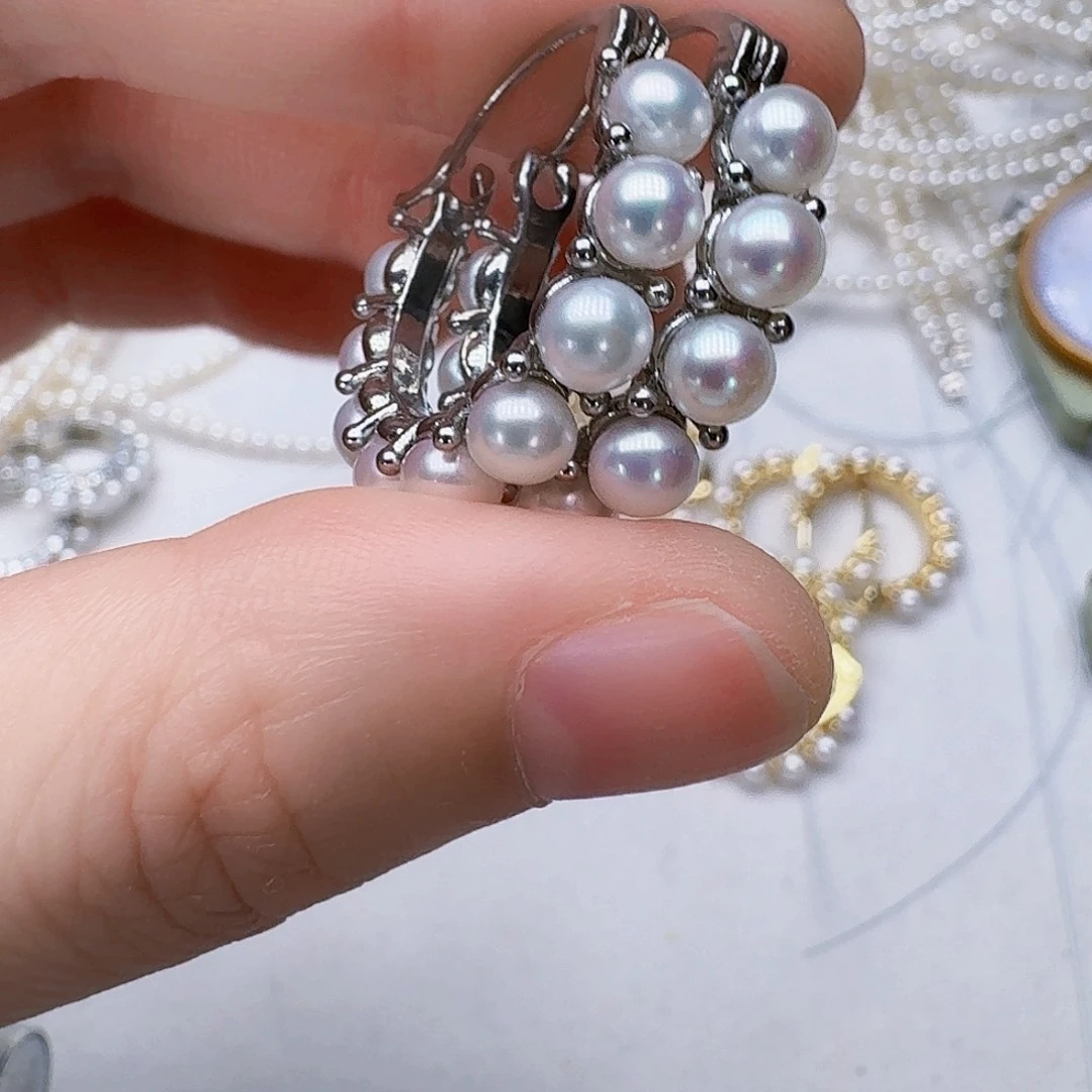 未镶嵌淡水珍珠耳饰