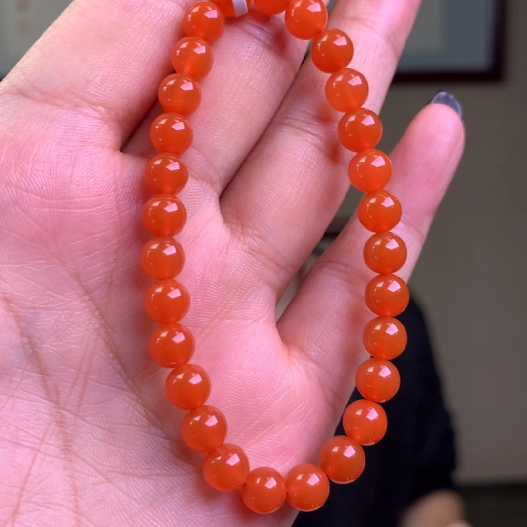 南红玛瑙未镶嵌南红玛瑙樱桃红卡6