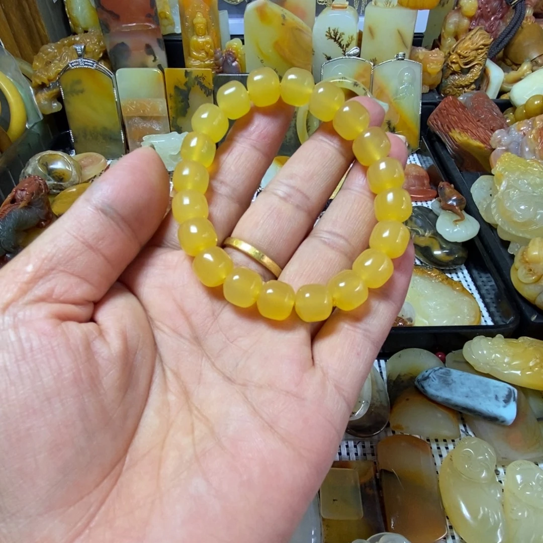 石英质玉（黄龙玉）合金车挂