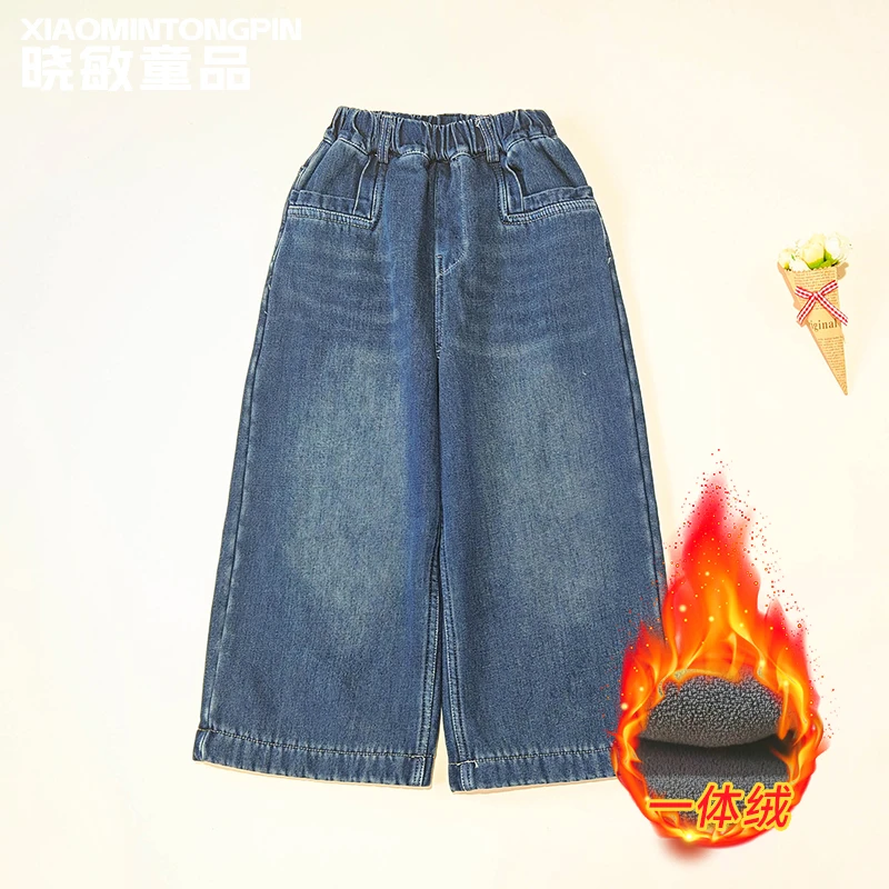 时尚简约女童牛仔裤3C5434